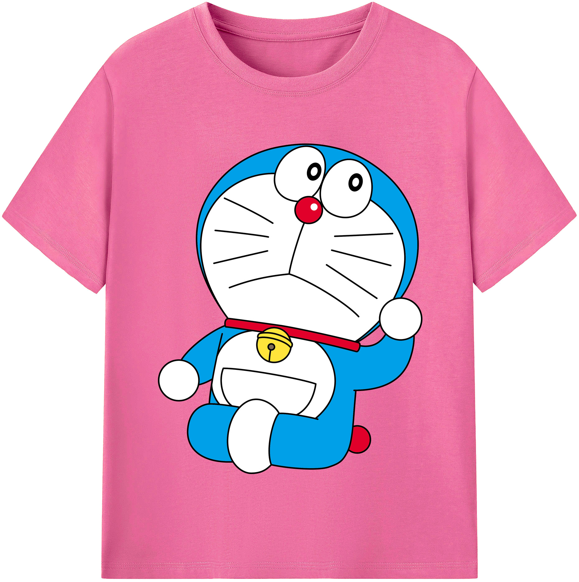 （画像用） ドラえもん Doraemon レディースカジュアルプリントTシャツ（綿100％）